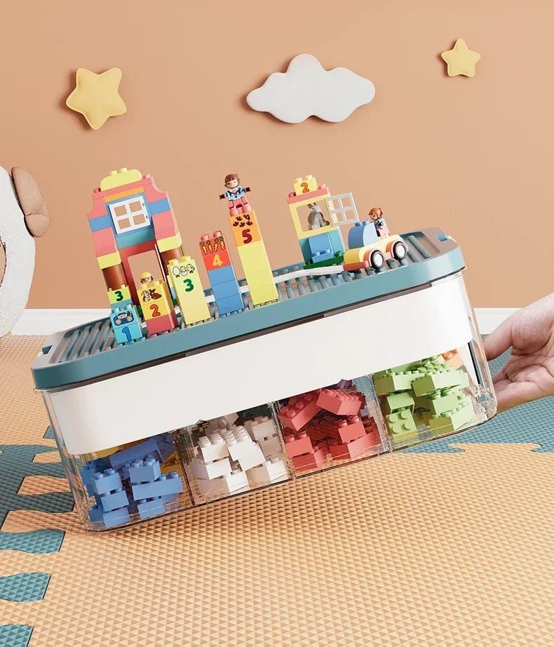 Plastic Storage Box For Lego Children Jigsaw Puzzle Building Block Container Classification Part Sort Box Kidroom Toy Organizer