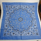 New Fashion Hip Hop 100% Cotton Bandana Square Scarf Gradient Color Paisley Headband Printed For Women/Men/Boys/Girls