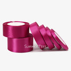 Satin Ribbon 25yards 6mm - 50mm Sash Gift Wrap Bow Handmade DIY Craft Halloween Christmas Wedding Birthday Party Decoration
