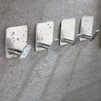 2pc/4pc bathroom clothes hooks, adhesive wall hooks, stainless steel towel racks, bathroom kitchen hardware, multi-purpose hooks