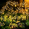 Waterproof Outdoor Solar Firework Sway Lights, Decorative Flower Lamp for Patio Garden Yard Atmosphere Lighting