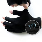 1Pair New Anti UV Black Thin Nail Gloves Anti Black UV Gel Shield Glove Fingerless Manicure Nail Art Tools LED Lamp Nails Dryer