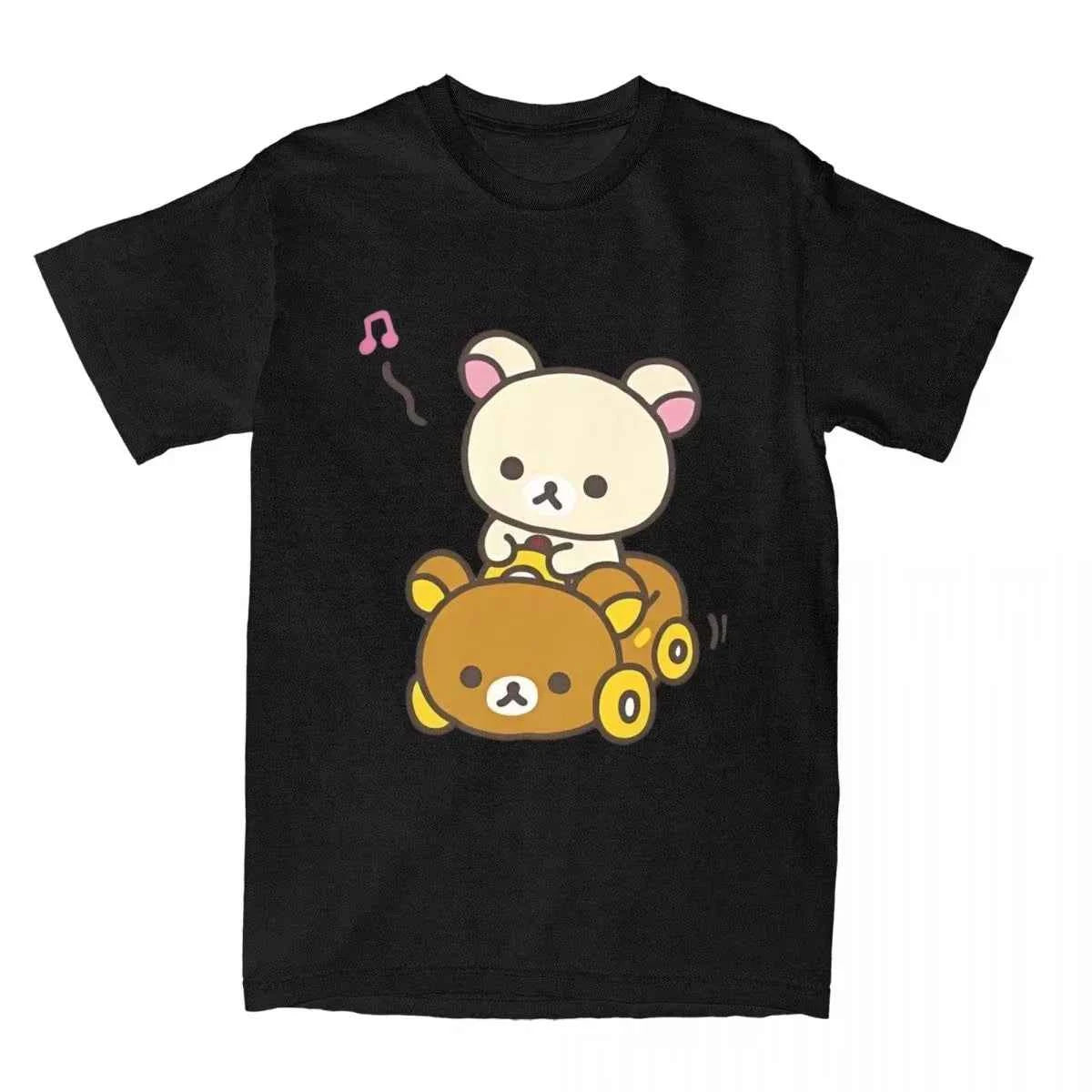 Round Neck Short Sleeve T-shirt for Men and Women with Car Hipster Style Summer Short Sleeve T Shirts Streetwear Women T Shirts