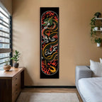 Japanese Ocean Waves Wall Decoration Tapestry Red Sun & Ocean Waves Landscape Aesthetic Tapestry Wall Hanging Home Room Decor