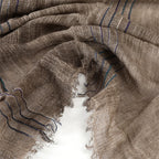 Cotton Linen Striped Men Scarves Autumn Winter Warm Neckerchief Pashmina Male Accessories Short Tassel Bufanda Shawl