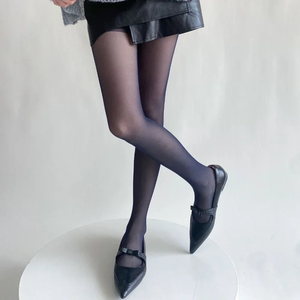 Blue Green Ultra-thin Nylon Thigh High Stockings Pantyhoses Women Sexy Women Tights Velvet Sexy Lingeries Hosiery Body Stockings