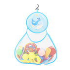 Baby Shower Bath Toys White Baby Kids Toy Storage Mesh with Strong Suction Cups Toy Bag Net Bathroom Organizer for Kids Toddlers