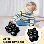15 Cm Keychain Rock Music Black Cat Plush Toy Guitar Cute Punk Style Doll Schoolbag Pendant For Friends Birthday Gift