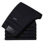 Spring Autumn Men Classic Fashion Brand Jeans Homme Man Soft Stretch Black Biker Masculino Denim Trousers Mens Pants Overalls
