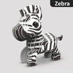 Children's 3D Puzzle Kindergarten Animal Puzzle Intelligence Early Education Toys Dinosaur Animal Model Paper 3-4-5-6 Years Old
