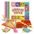 creative origami set, Including 54 Double-Sided Origami Sheets And Instruction Booklet, Suitable for DIY Art And Craft Projects