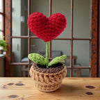 Hook Woven Finished Small Potted Plant Simulation Flower Potted Plant Flower Decoration Creative Gift Ornament