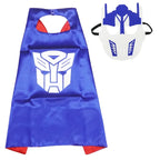 Super Hero Masquerade Mask Cape Cloak Anime Spider Man Batman Cloak Action Captain America Figure Toys Cosplay Child Party Gifts