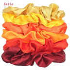 Satin Scrunchies Set for Women & Girls – 25/10/6 Pcs Elastic Hair Bands | Soft Silk Ponytail Holders & Fashion Hair Accessories