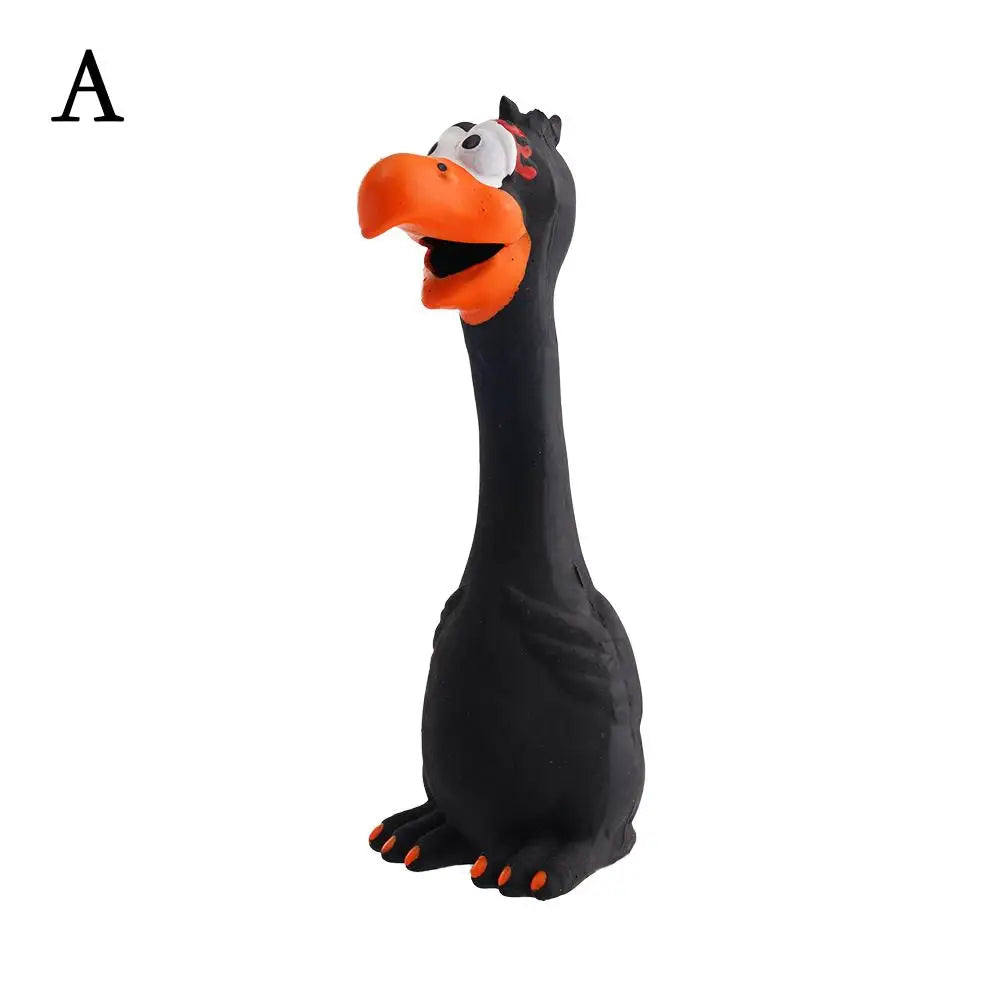 New Squeak Dog Toy Chew Bone Squeaky Ball Chicken Sound Dog Toys Tooth Grinding Training Pet Toy Supplies  Dog Accessories