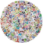 100/200/300Pcs Pokemon Kawaii Pikachu Stickers Decoration Decals Laptop Skateboard Car Luggage Phone Waterproof Sticker Toy