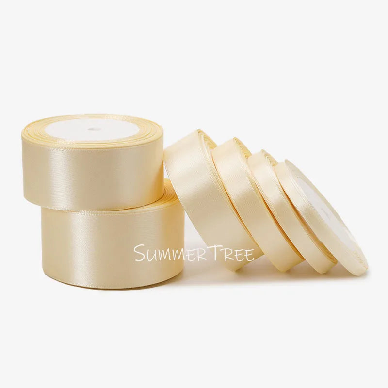 Satin Ribbon 25yards 6mm - 50mm Sash Gift Wrap Bow Handmade DIY Craft Halloween Christmas Wedding Birthday Party Decoration