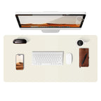 Large PU Leather Desk Pad – Non-Slip Office Mouse Pad & Desk Protector for Laptop, Keyboard, and Workstation