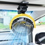 Hipacool Car Cooling Clamp Fan 2000mAh USB Rechargeable Fan Burshless Cooler 900° Rotatable Portable Cooling Tool Car Electronic