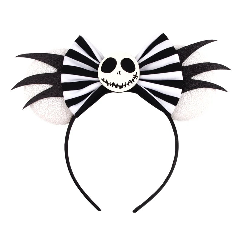2026 Latest Halloween Cobweb Ears Headband Women Festival DIY Mouse Hairband Kids Party Villains Cosplay DIY Hair Accessories