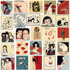 50pcs Vintage Classic Japanese Anime Scrapbook Stickers DIY Diary Laptop Luggage Skateboard Graffiti Decal Classic Toys
