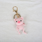 Mini Animal Crochet Keychain Cute Knitted Doll Keyring