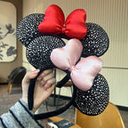 Cartoon Minnie Mouse Ear Headband New Holiday Party Christmas Snowman Headdress Cosplay for Adults Kids Hair Accessories