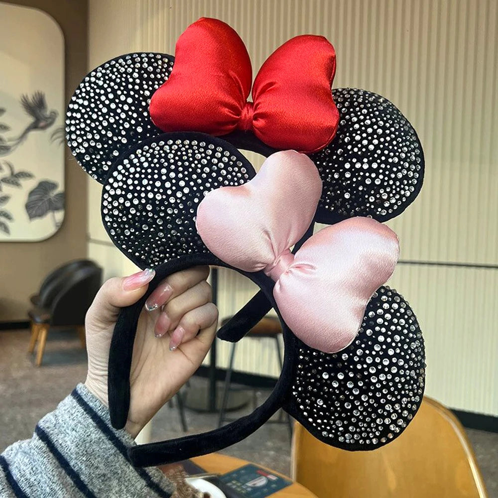 Cartoon Minnie Mouse Ear Headband New Holiday Party Christmas Snowman Headdress Cosplay for Adults Kids Hair Accessories