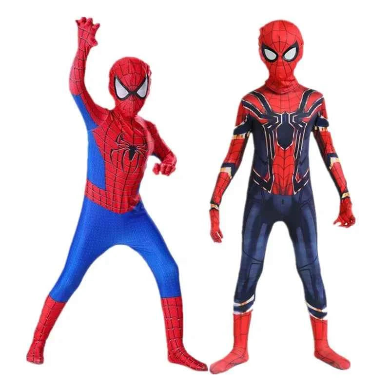 Kids Superhero Spider Costume Spandex Jumpsuit – Cosplay Bodysuit