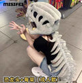 New Dinosaur hat Celebrity-Style Plush Cartoon Skeleton Headgear Halloween Costume Plush Toy Funny Doll Soft Surprise Gift