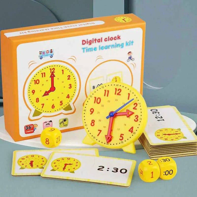 Montessori Learning Clock Educational Puzzle Toy for Preschool Kids