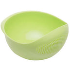 Multi-Purpose Rice Washing Bowl – Colander Drain Basket with Handle