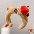 New Kawaii Pink Rabbit Banana Guinea Pig Plush Headband Creative Funny Fun Fashion Portable Cute Anime Headband for Woman Girls