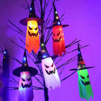 5-Piece Halloween Witch Hat String Lights Colorful LED Decor