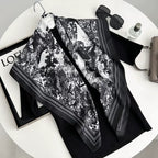 Spring Scarf Women's Luxury Design Scarf Silk Smooth Scarf Soft Muslim Headband Shawl Beach90x90cm