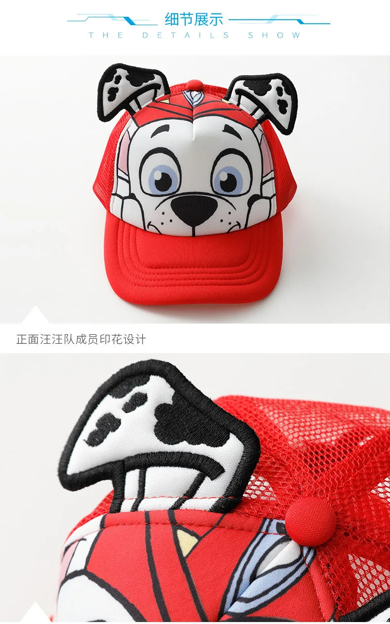 Genuine Paw Patrol Cartoon Child Baseball Cap Hip Hop Mesh Sun Protection Sun Hat Boys Girls Caps Snap back Hats Sports Hat