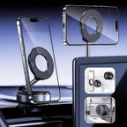 K007 Strong Magnetic Car Phone Holder Foldable Design 360° Adjustable Vacuum Mount for Car/Desk/Bathroom/Universal Use