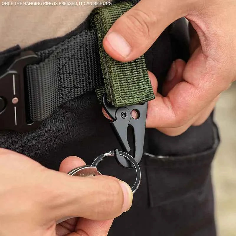 Tactical MOLLE Hanging Buckle Carabiner Clip for Outdoor Gear
