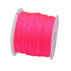 50Yds 0.8mm Crafts Nylon Cord For Jewelry Making Beading Braided Nylon Satin String for Bracelets Rattail Trim Chinese Knot