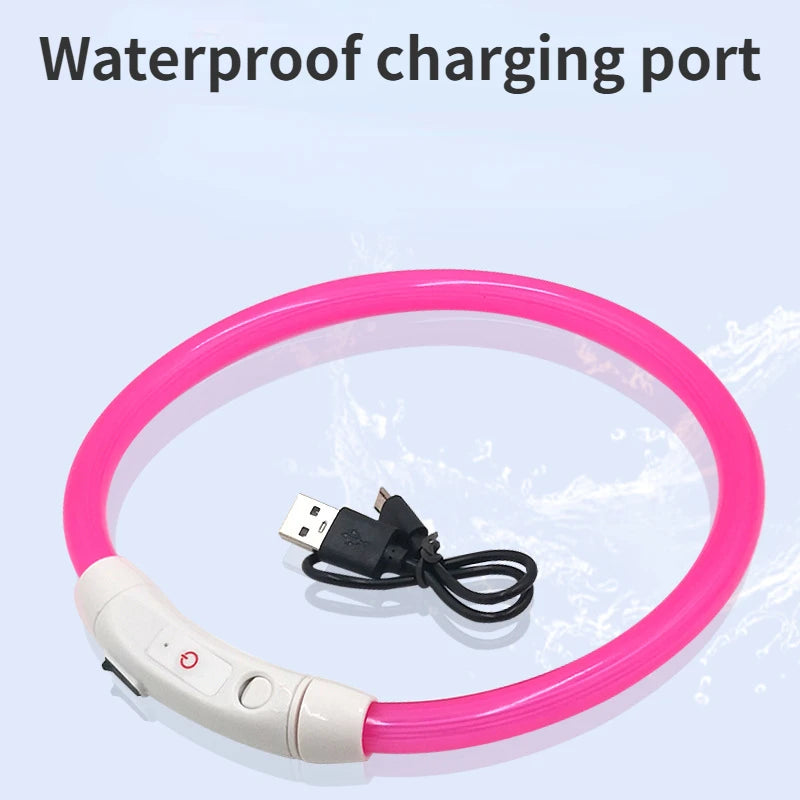 LED Dog Luminous Collar for Night Safety