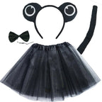 Animals  Children  Headband Tutu Skirt Tail Bow Kids  Girl Party Props Elephant Tiger Fox     Halloween Costume Cosplay