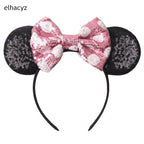 2026 Chic Embroidery Sequin Ears Headband Classical DOT Bow Hairband For Girls Women Party Head Wear Kids DIY Hair Accessories
