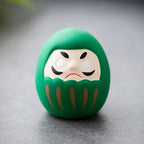 1pc Japanese Ceramic Daruma Statue Daruma Tumbler Crafts Lucky Fortune Ornament Landscape Daruma Doll Fengshui Home Decor Gift