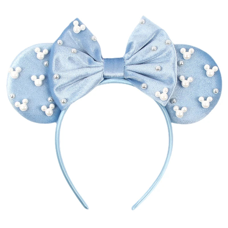 2026 Women 3.3" Velvet Mouse Ear Headband For Girls Soft Butterfly Knot Headband Halloween Party Christmas Hair Accessories