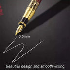 1-100Pcs/Set Retro Metal Fountain Pen Replaceable Ink Elegant Gift for Writing Stationery Office School Supplies