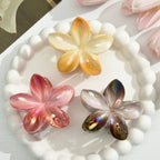 3Pcs/18Pcs Egg Flower Hair Clips Gradient Candy Color Flowers Suitable for Daily Backcombed Ponytail Shark Clip Hair Accessories