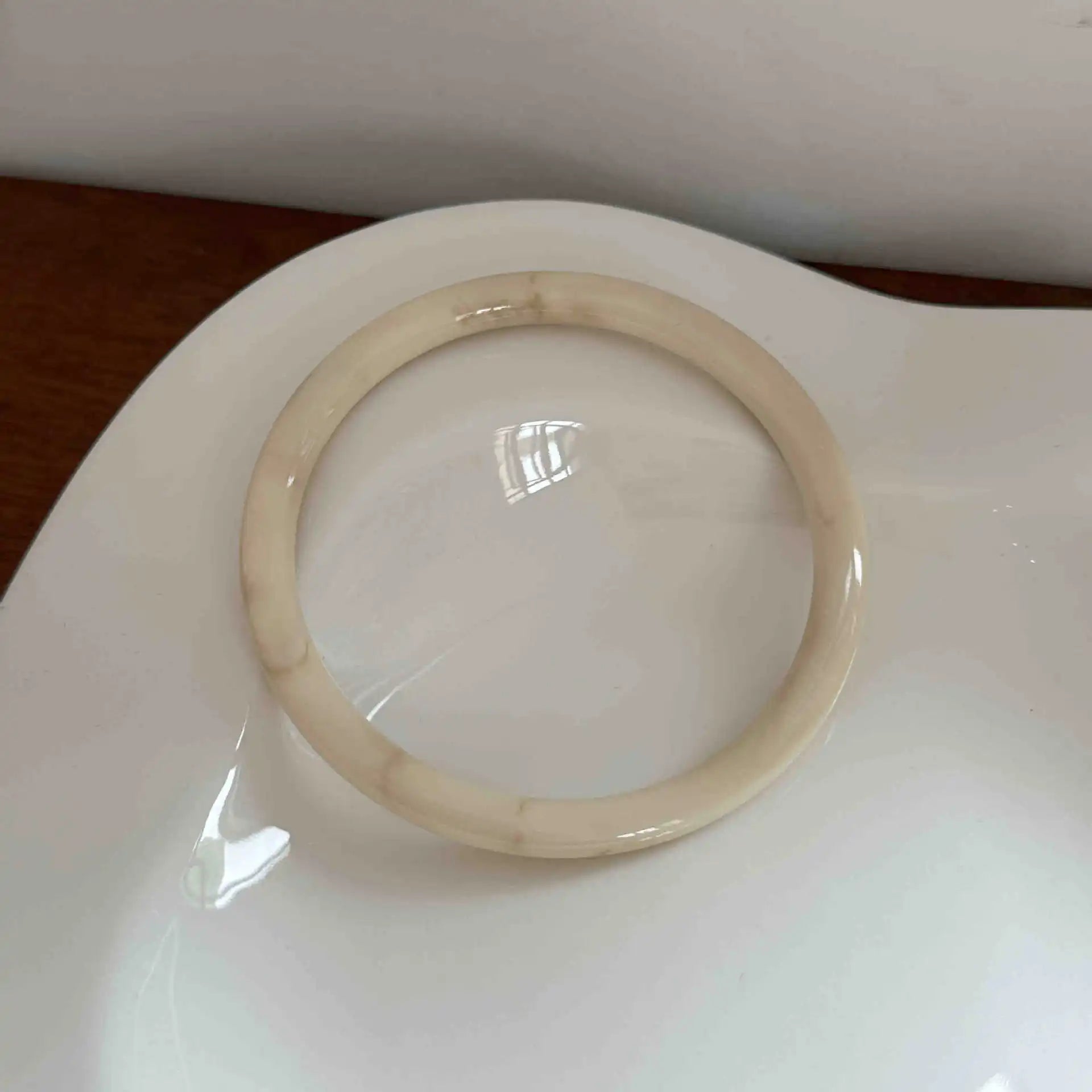 Retro Brown Resin Bangles Acrylic Marble Bracelet For Women Fashion Party Jewelry Gift
