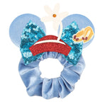 Cute Mouse Ears Velvet Scrunchies Hairband Women Elastic Ponytail Holder Girls Sequin Bow 2023 Kids Party DIY Hair Accessories