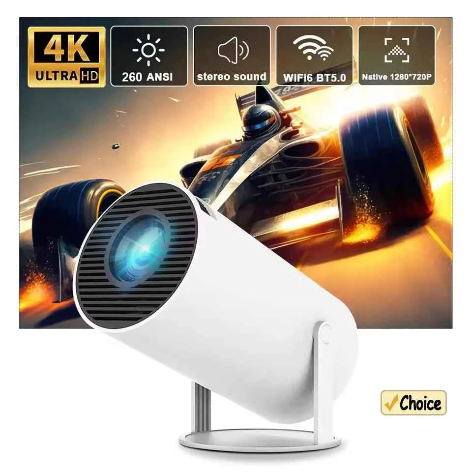 Ourdoor Smart Projector HY300 8K Android 11 Dual Wifi6 290ANSI Allwinner H726 BT5.4 1080P 1280*720P Home Cinema Outdoor Projetor