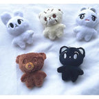 1pc Kpop Cartoon Cheetah Lee Doyoung Mark Same Plush Keyrings Q Styles Mini Gomdo Lee Taeyong Keychains Key Rings Bag Pendants
